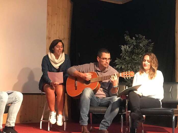 Juan Francisco Falcón, en el centro de la imagen (Foto TA)